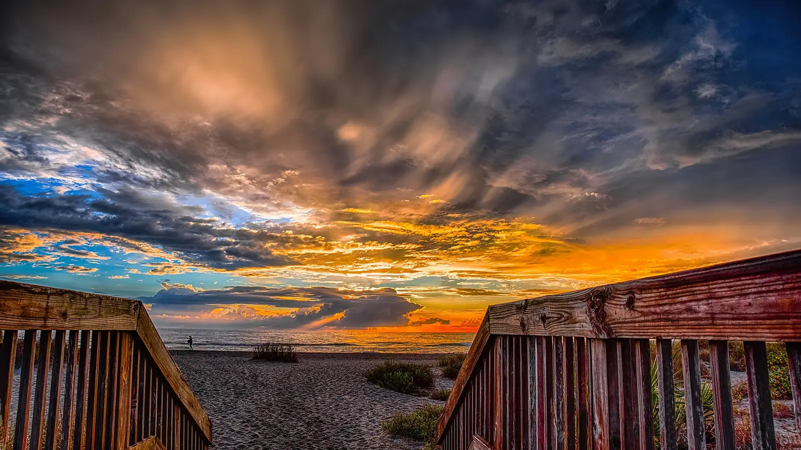 Sunset on coast of Florida